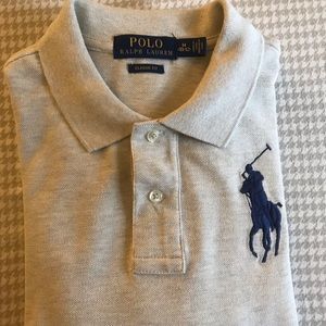 Boys’ long sleeve polo shirt size M(10-12)